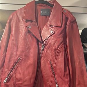 Lucky Brand Red Leather Jacket